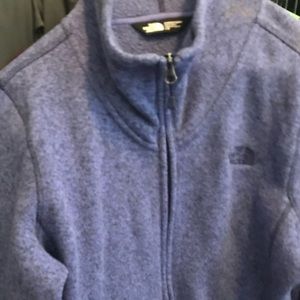 Purple full zip North face